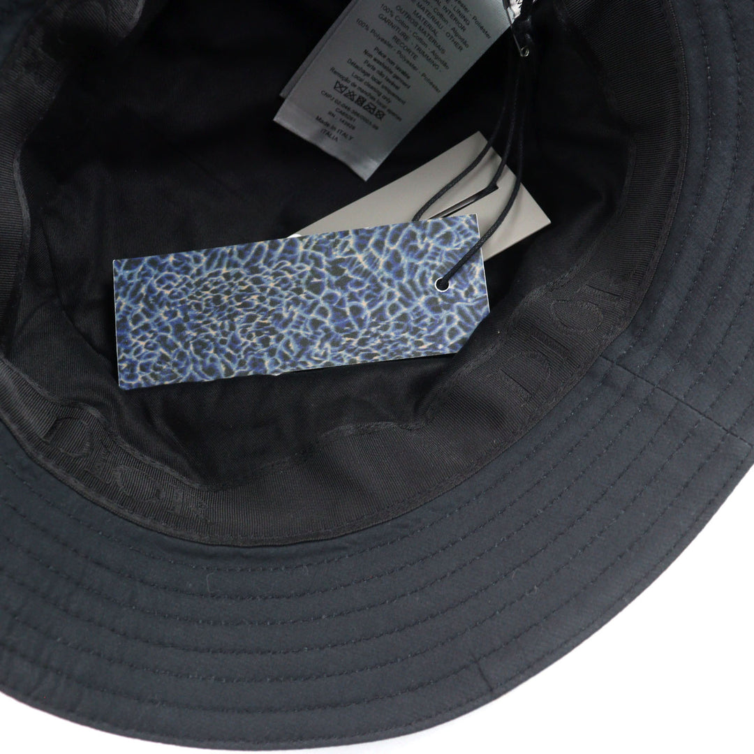 Pristine DIOR Parley hat Adriatic print upcycled fabric bucket M 293C906D5547
