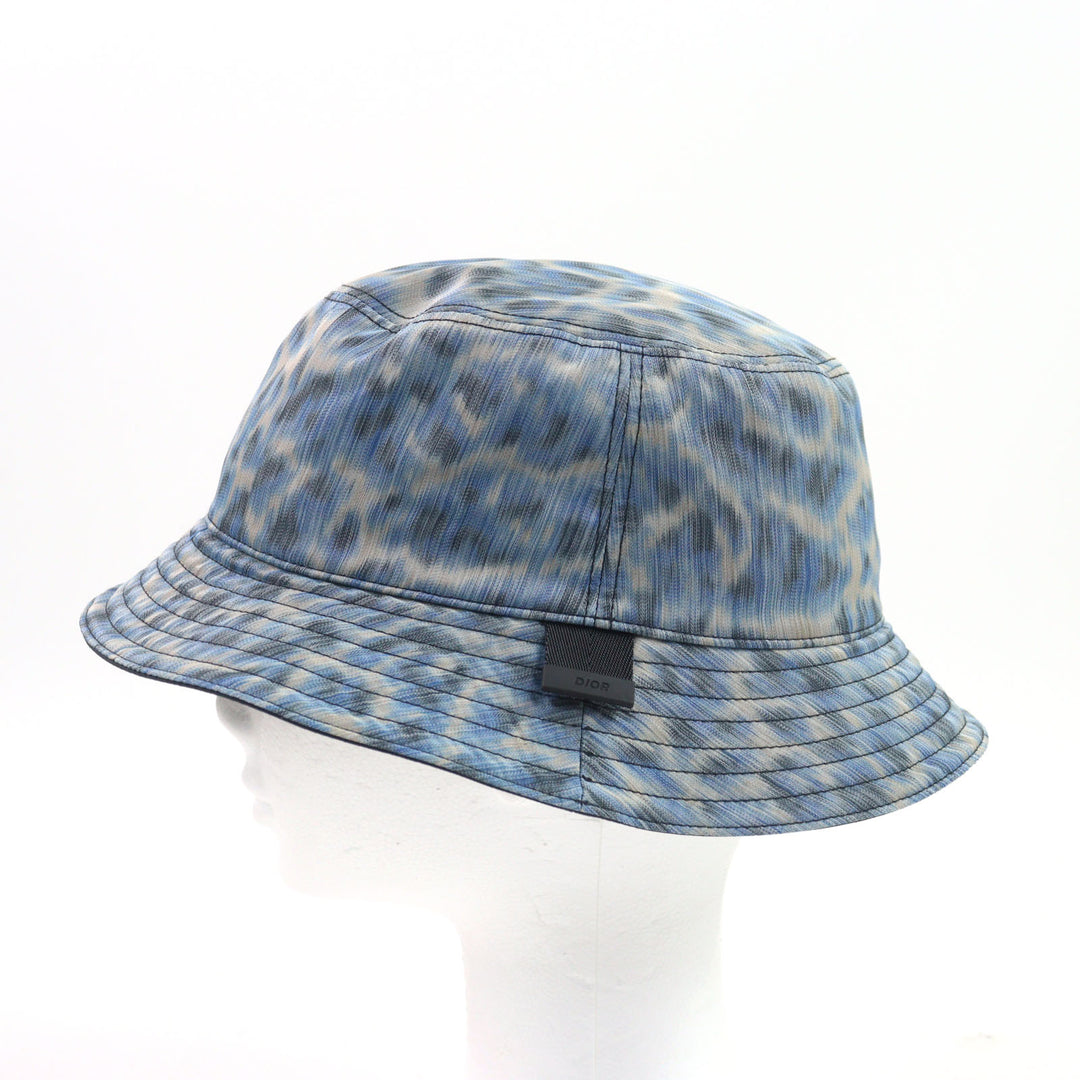 Pristine DIOR Parley hat Adriatic print upcycled fabric bucket M 293C906D5547