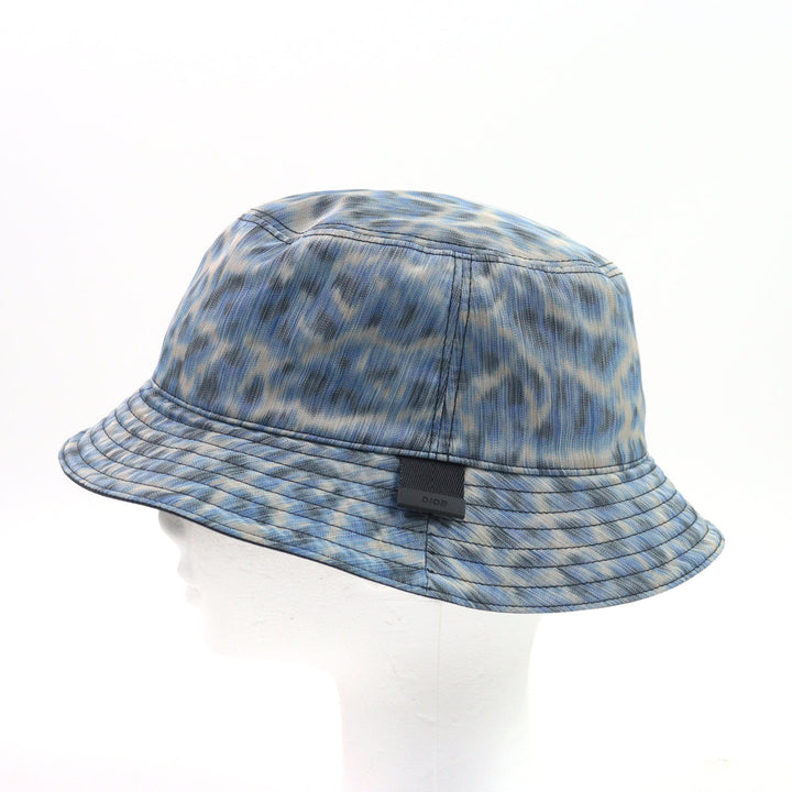 Pristine DIOR Parley hat Adriatic print upcycled fabric bucket M 293C906D5547