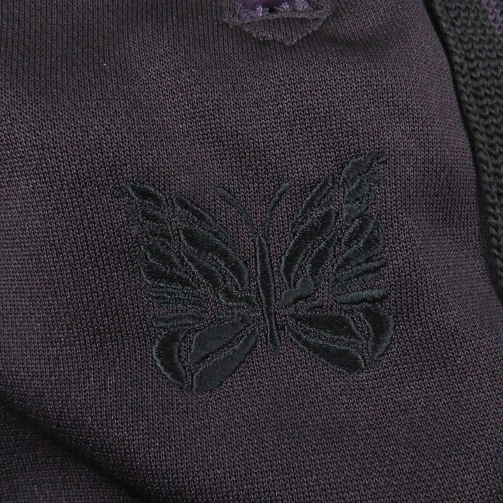 Excellent Needles Pants Logo Embroidery Sideline Jersey Track purple mens S
