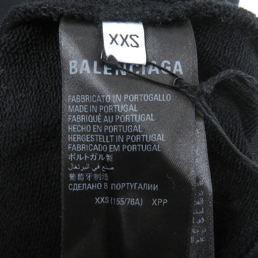 Excellent BALENCIAGA sweat Back logo embroidered sweatshirt mens XXS 697869
