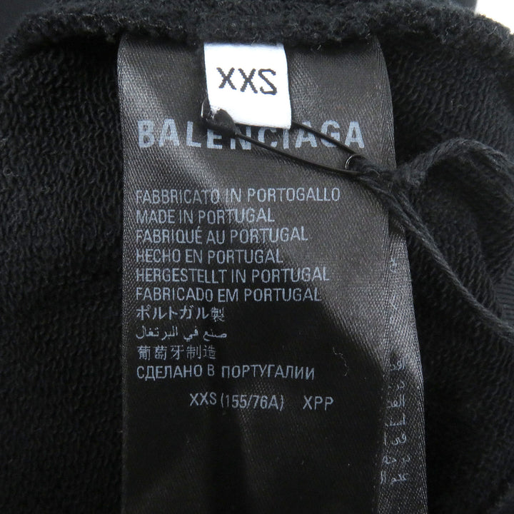 Excellent BALENCIAGA sweat Back logo embroidered sweatshirt mens XXS 697869