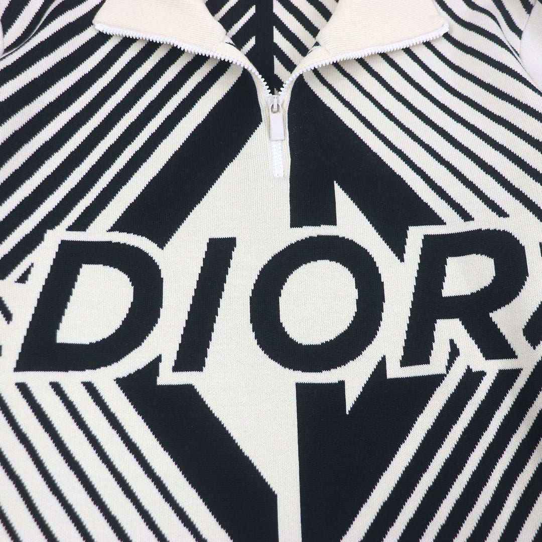 Excellent DIOR knit High Color CD Diamond Ivory wool mens XXL 313M649AT476