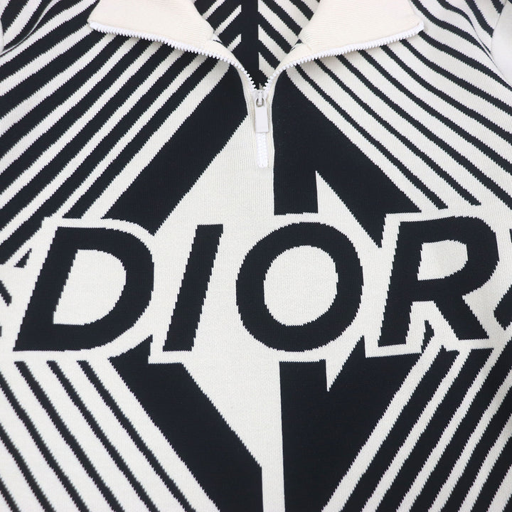 Excellent DIOR knit High Color CD Diamond Ivory wool mens XXL 313M649AT476