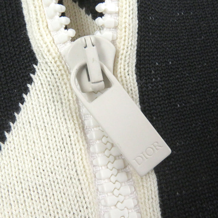 Excellent DIOR knit High Color CD Diamond Ivory wool mens XXL 313M649AT476