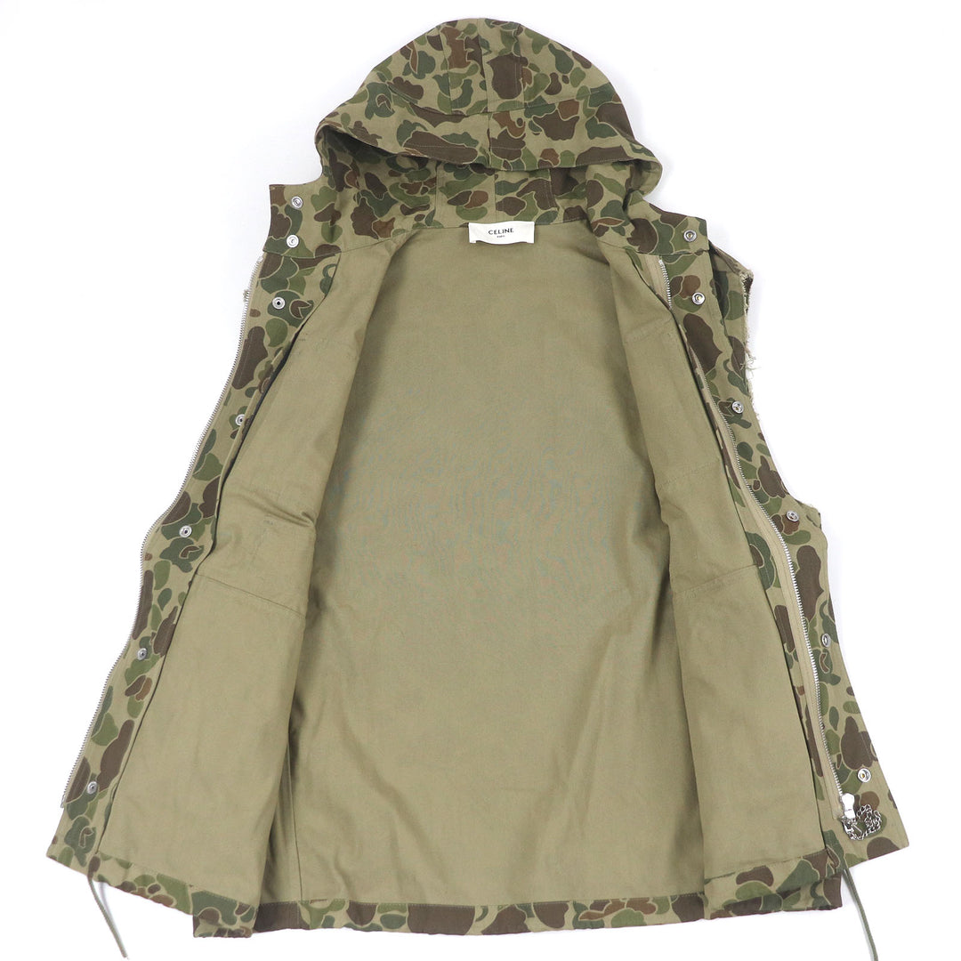 Excellent CELINE Best Camouflage Military khaki cotton mens 50 2W565060O