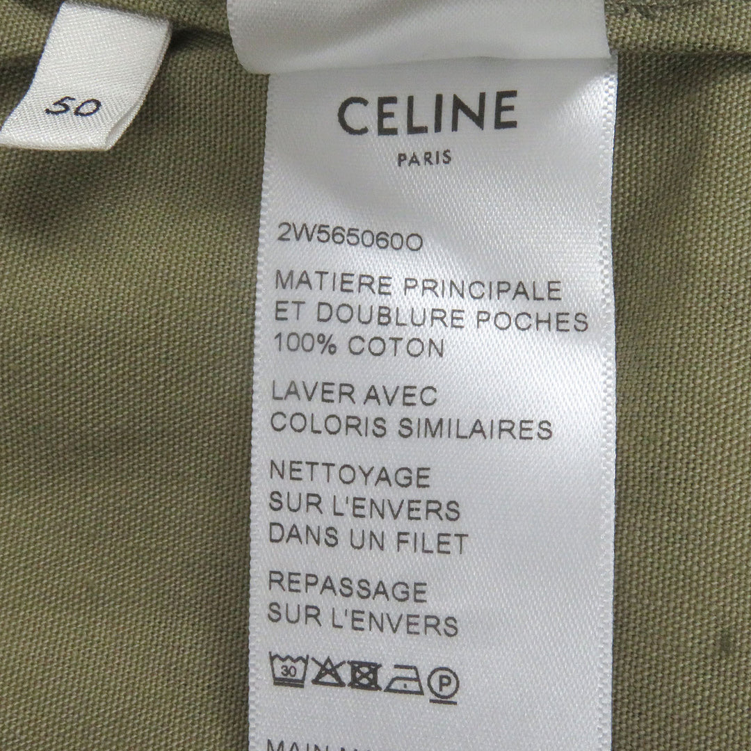 Excellent CELINE Best Camouflage Military khaki cotton mens 50 2W565060O