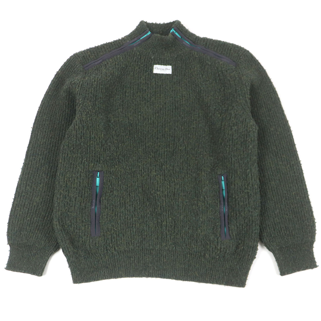 Great DIOR knit COUTURE Casentino green wool mens L 383M640AT547
