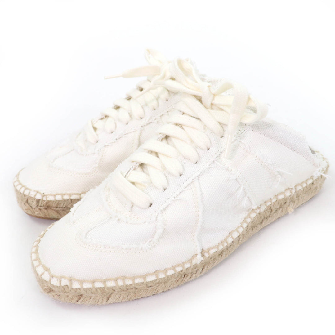 Pristine Maison Margiela 22 Leather shoes lace-up espadrilles white Women 37
