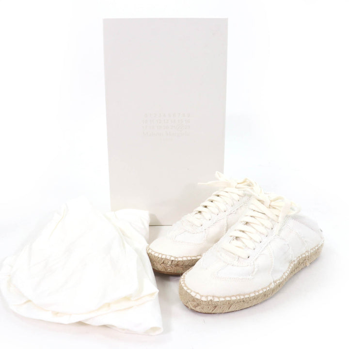 Pristine Maison Margiela 22 Leather shoes lace-up espadrilles white Women 37