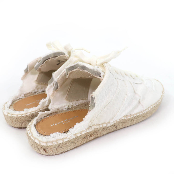 Pristine Maison Margiela 22 Leather shoes lace-up espadrilles white Women 37