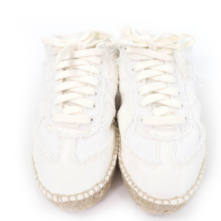 Pristine Maison Margiela 22 Leather shoes lace-up espadrilles white Women 37