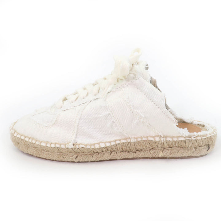 Pristine Maison Margiela 22 Leather shoes lace-up espadrilles white Women 37