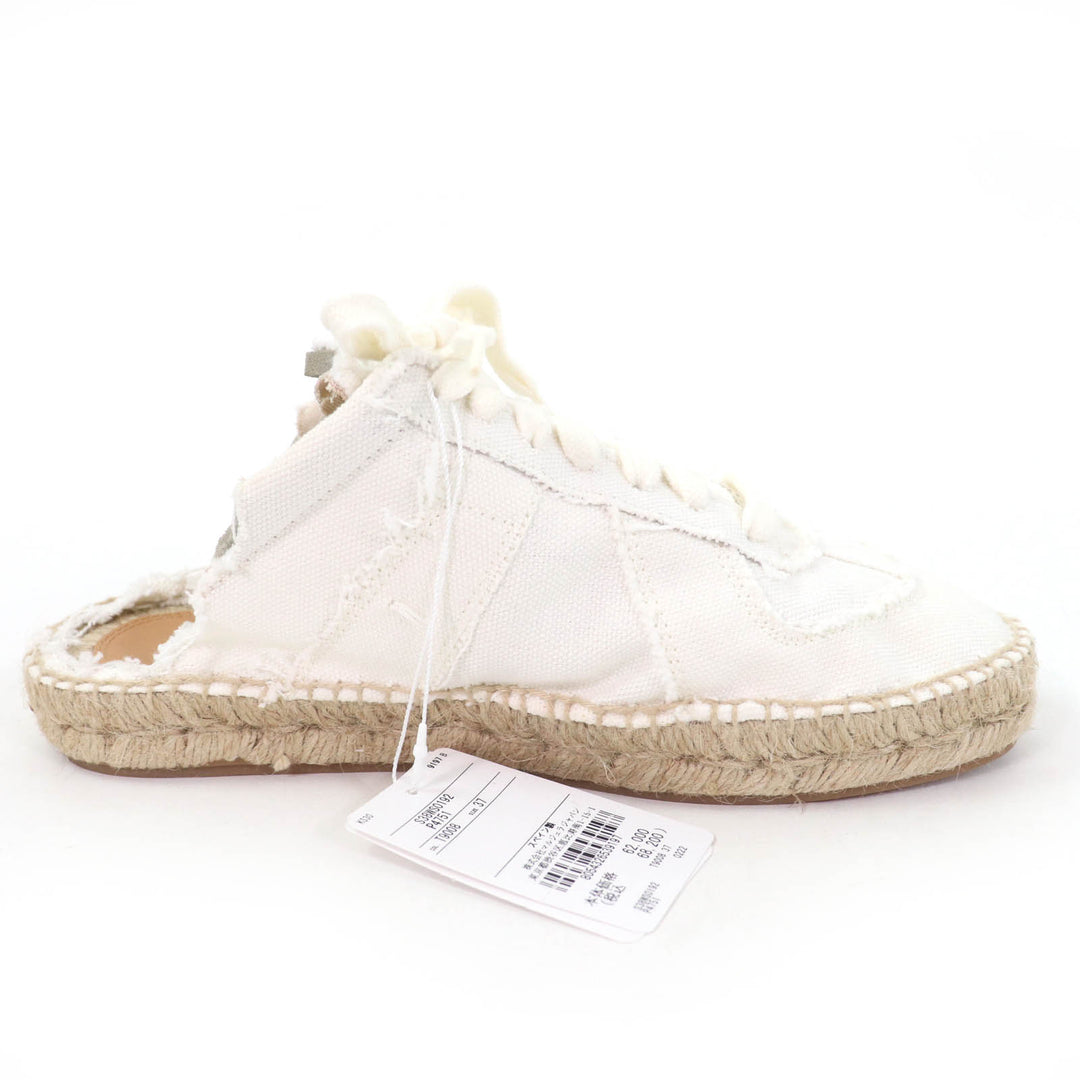 Pristine Maison Margiela 22 Leather shoes lace-up espadrilles white Women 37