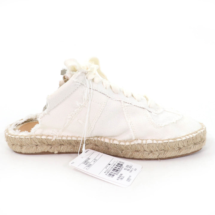 Pristine Maison Margiela 22 Leather shoes lace-up espadrilles white Women 37