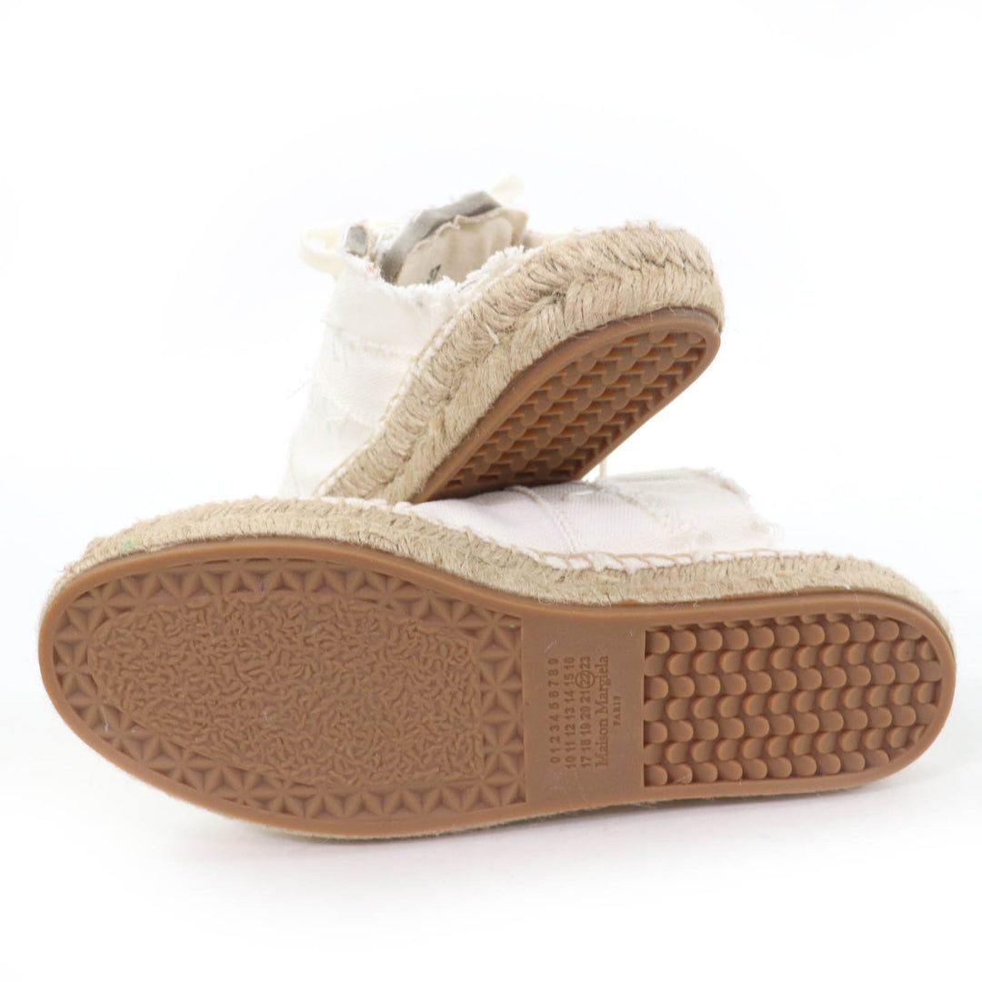 Pristine Maison Margiela 22 Leather shoes lace-up espadrilles white Women 37