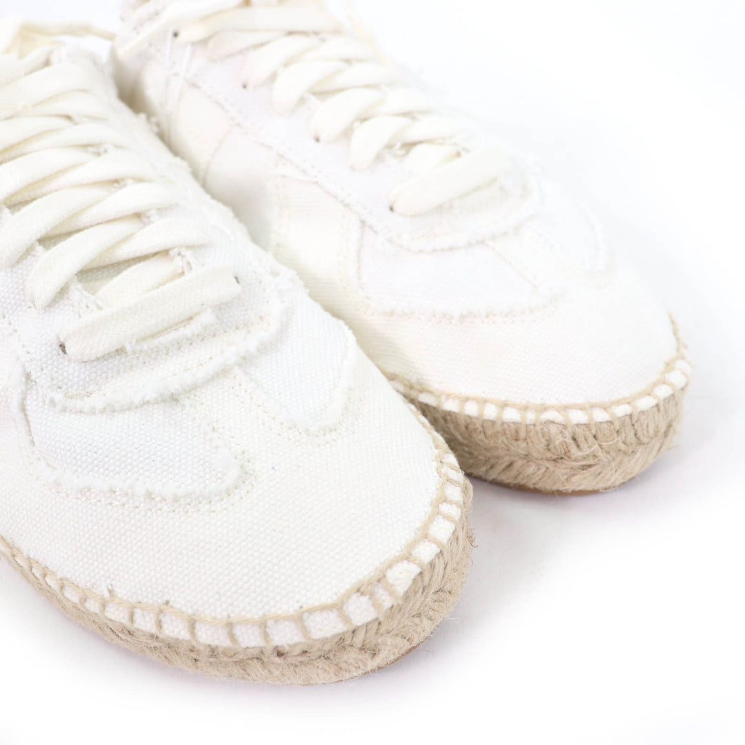 Pristine Maison Margiela 22 Leather shoes lace-up espadrilles white Women 37