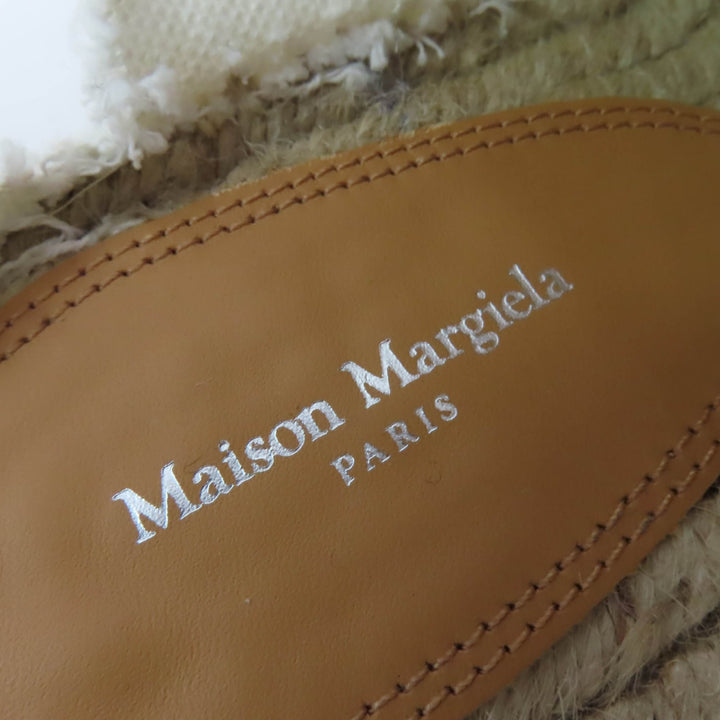 Pristine Maison Margiela 22 Leather shoes lace-up espadrilles white Women 37