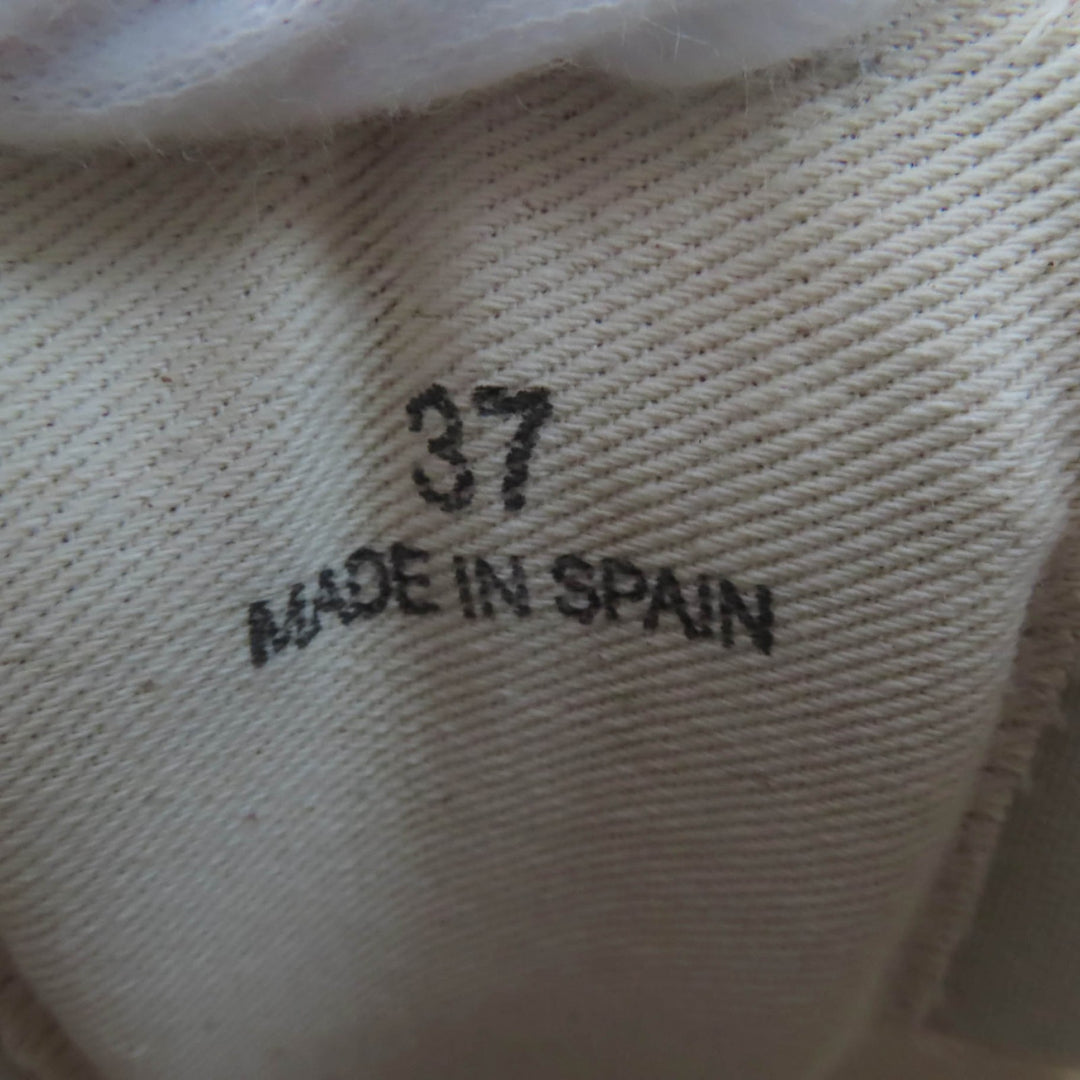 Pristine Maison Margiela 22 Leather shoes lace-up espadrilles white Women 37