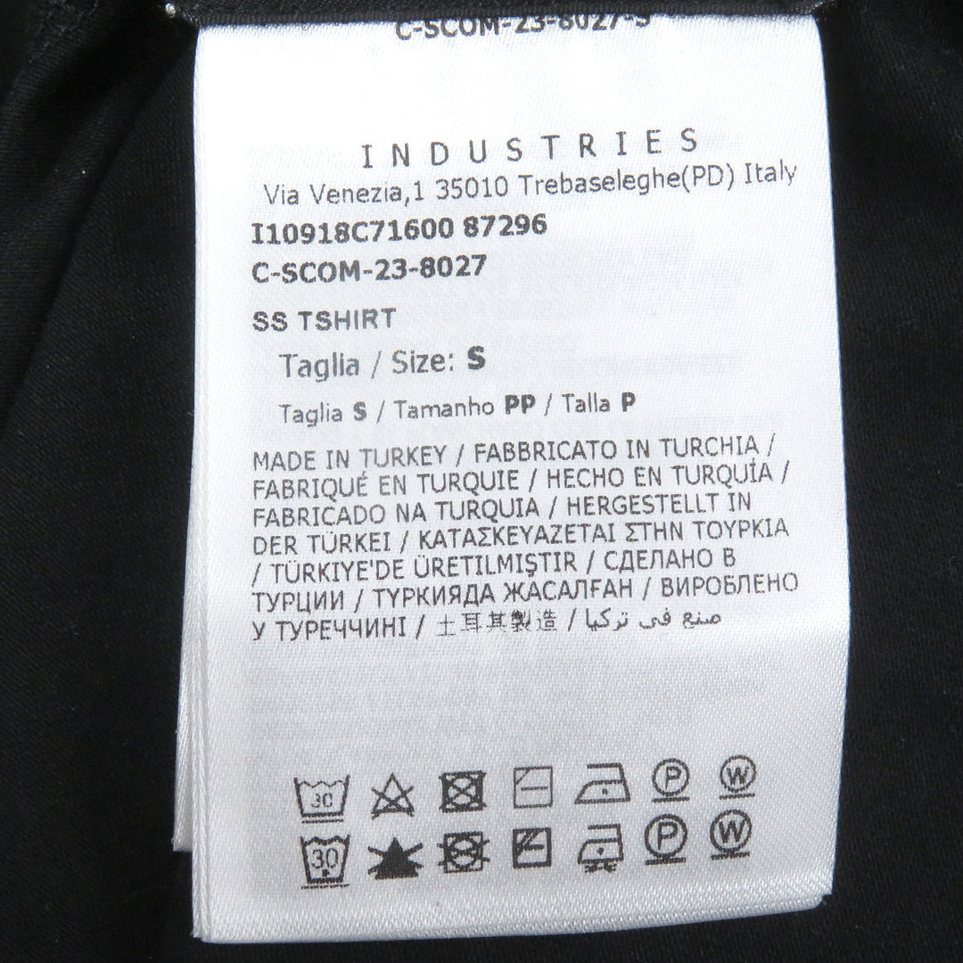 Great MONCLER Short sleeve T-shirt Slim Fit Tricolor Logo Patch black cotton