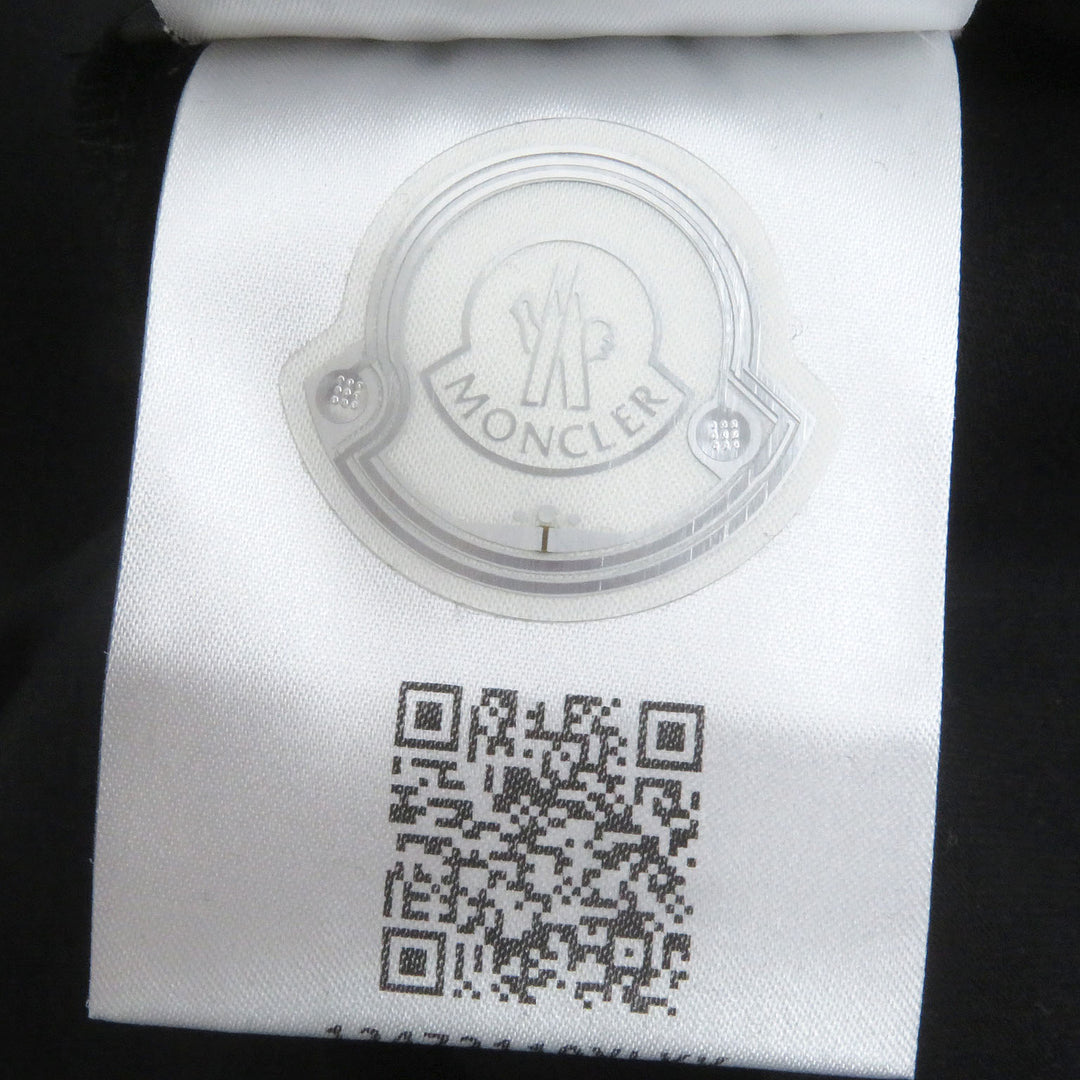 Great MONCLER Short sleeve T-shirt Slim Fit Tricolor Logo Patch black cotton