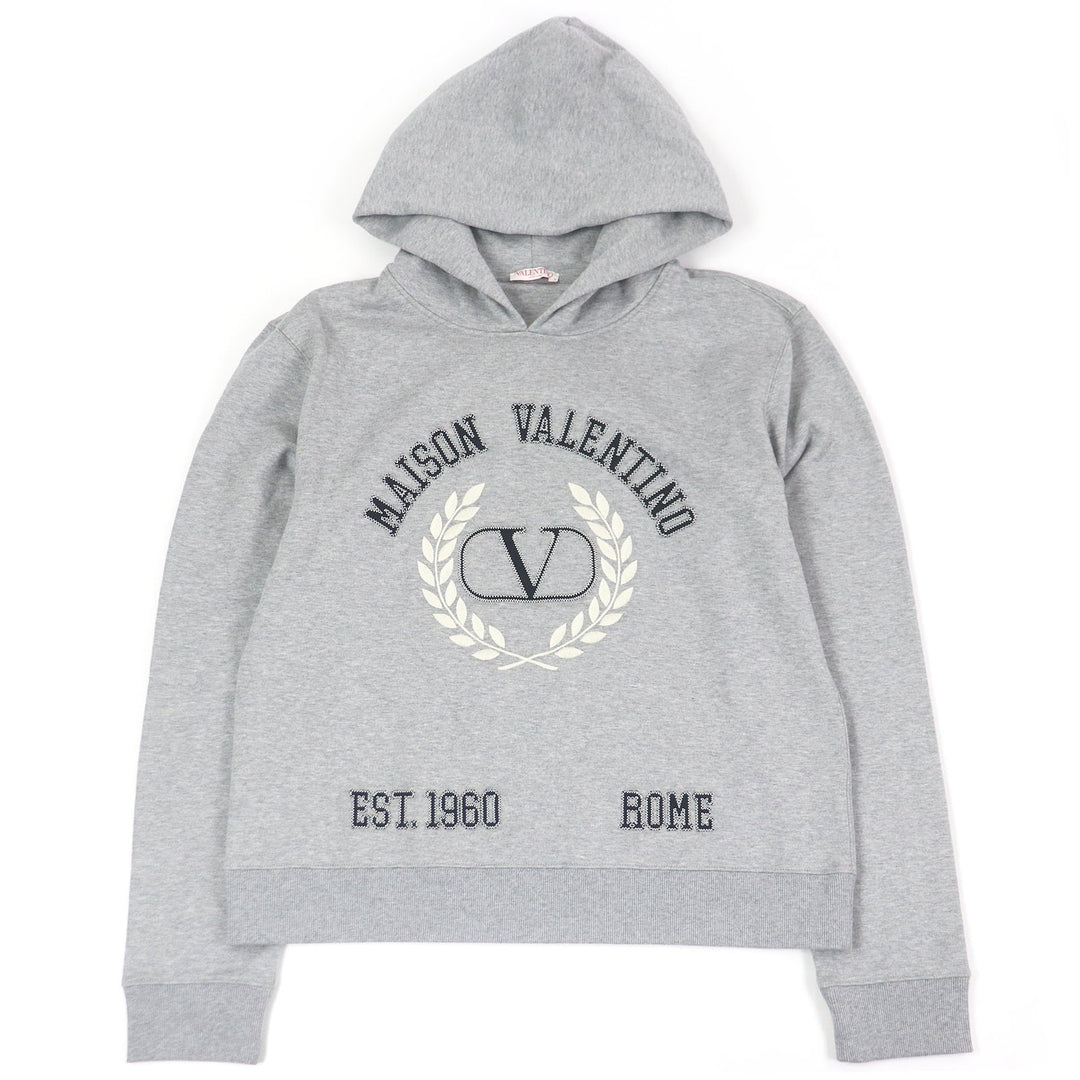 Excellent VALENTINO hoodie Logo embroidered pullover hoodie XXL 1V3MF22U8MG