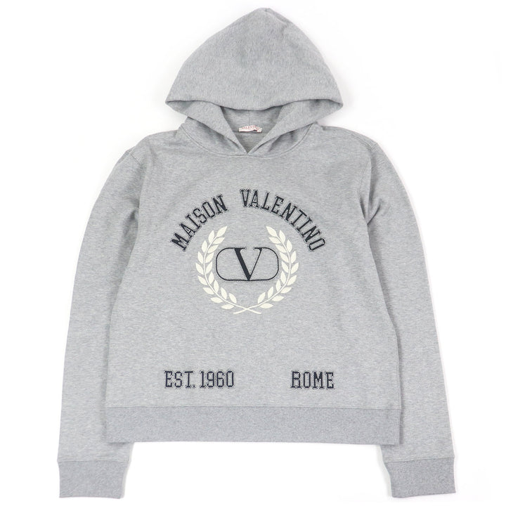Excellent VALENTINO hoodie Logo embroidered pullover hoodie XXL 1V3MF22U8MG
