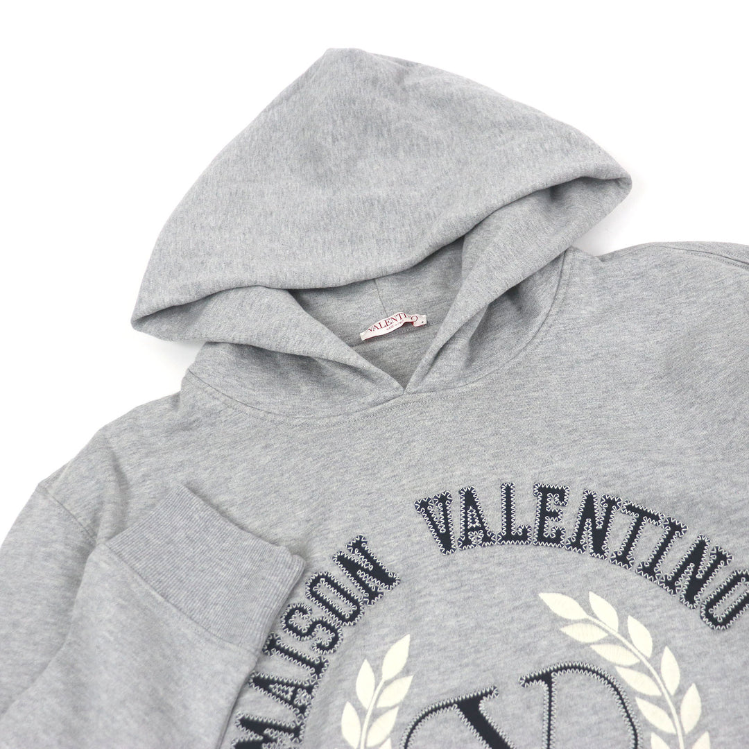 Excellent VALENTINO hoodie Logo embroidered pullover hoodie XXL 1V3MF22U8MG