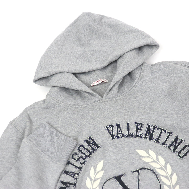 Excellent VALENTINO hoodie Logo embroidered pullover hoodie XXL 1V3MF22U8MG