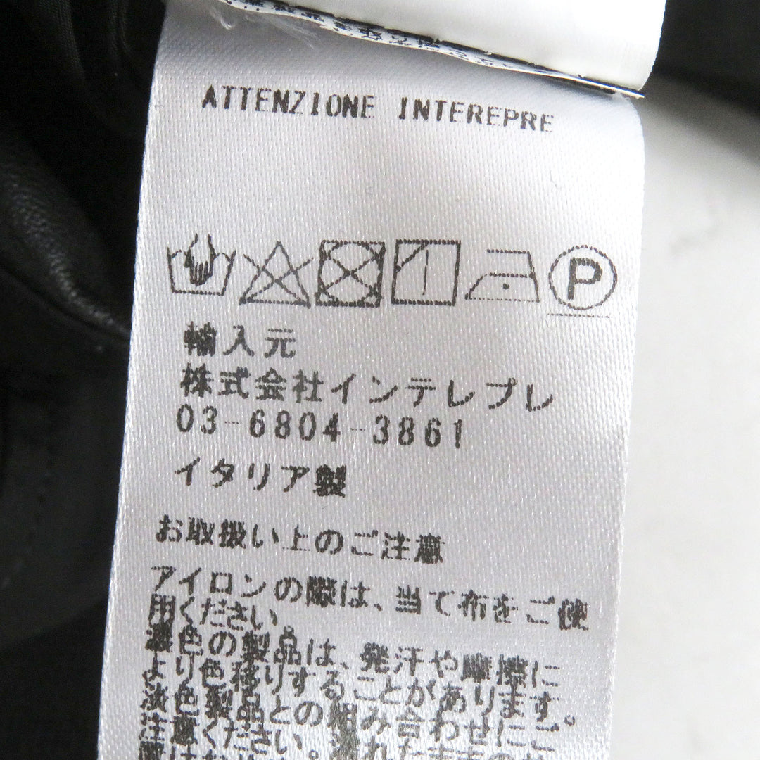 Great EMMETI hoodie BR special order washable tech leather combination black mens 50