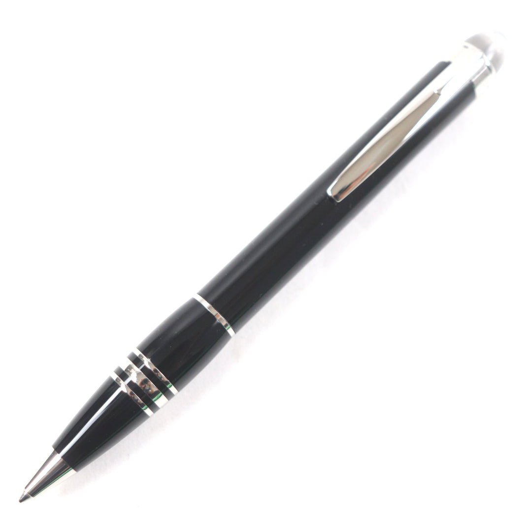 Excellent MONTBLANC Ballpoint pen Starwalker White Star Twist Type Black Silver mens