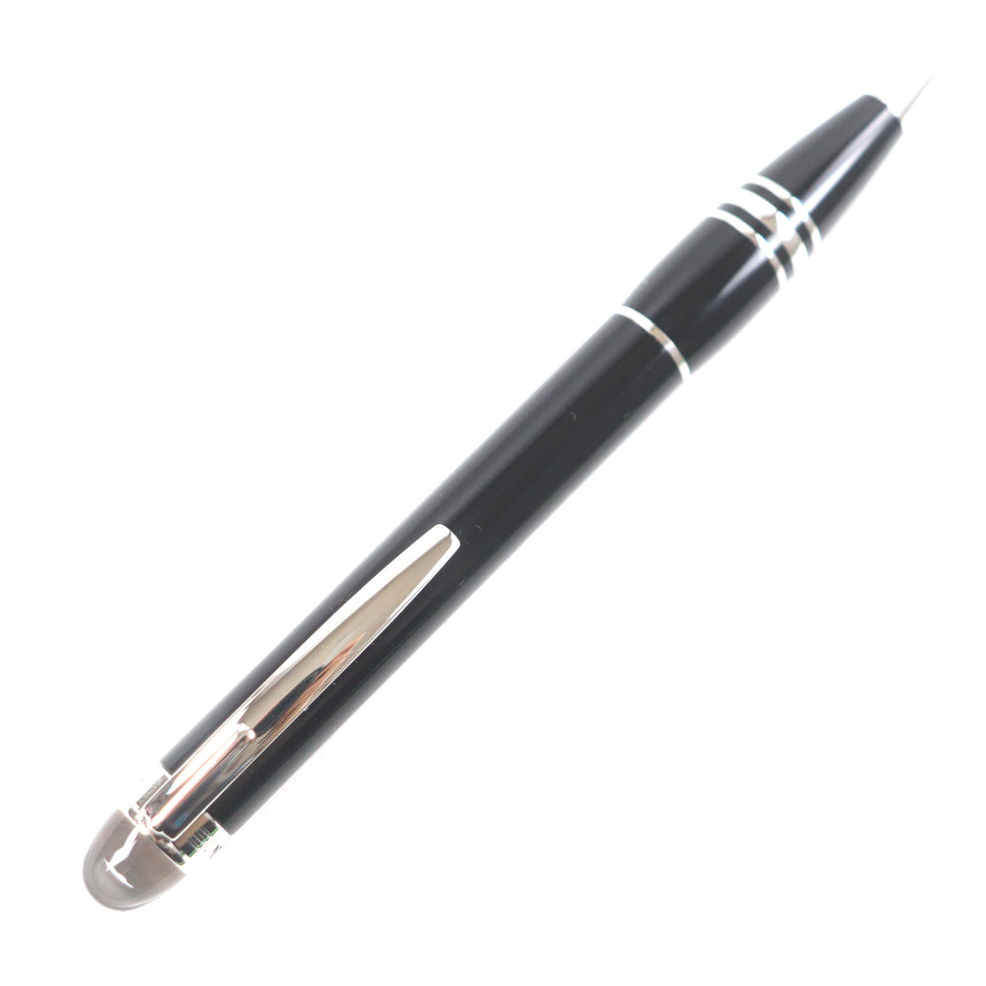 Excellent MONTBLANC Ballpoint pen Starwalker White Star Twist Type Black Silver mens