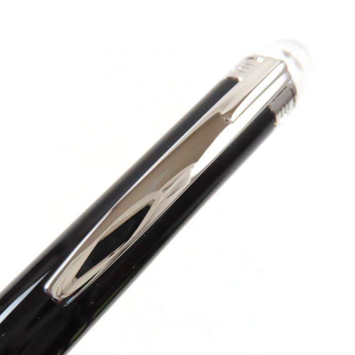 Excellent MONTBLANC Ballpoint pen Starwalker White Star Twist Type Black Silver