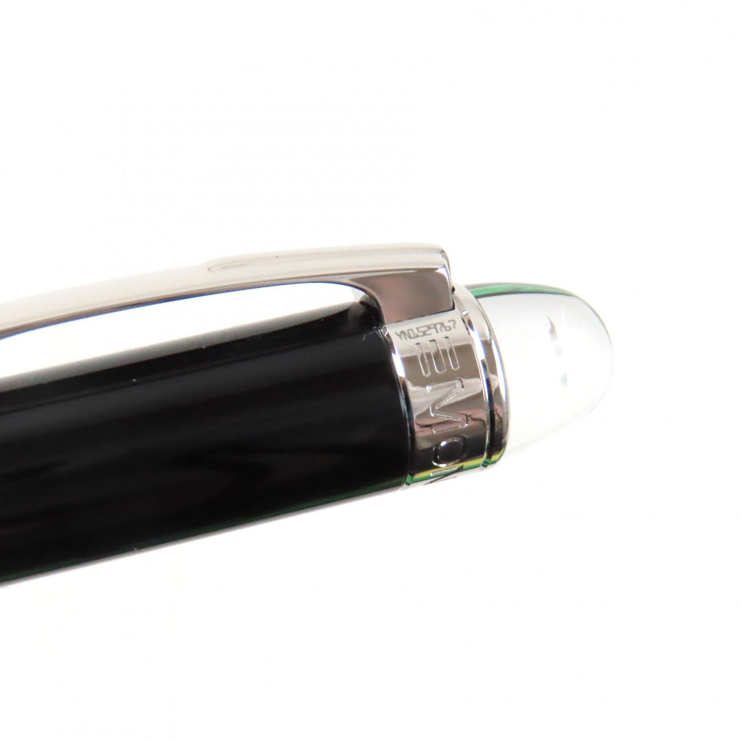 Excellent MONTBLANC Ballpoint pen Starwalker White Star Twist Type Black Silver mens