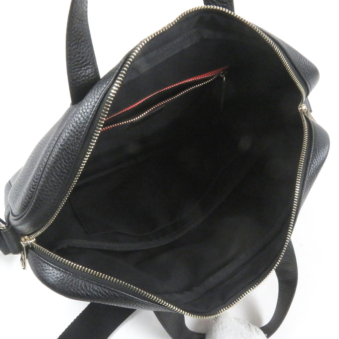 Pristine Paul Smith Briefcase PORTFOLIO Multi-stripe 2WAY black leather mens 5538 A40009