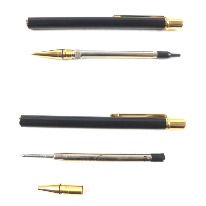 Great Cartier Must de Cartier Twist-style pencil and ballpoint pen, set of 2