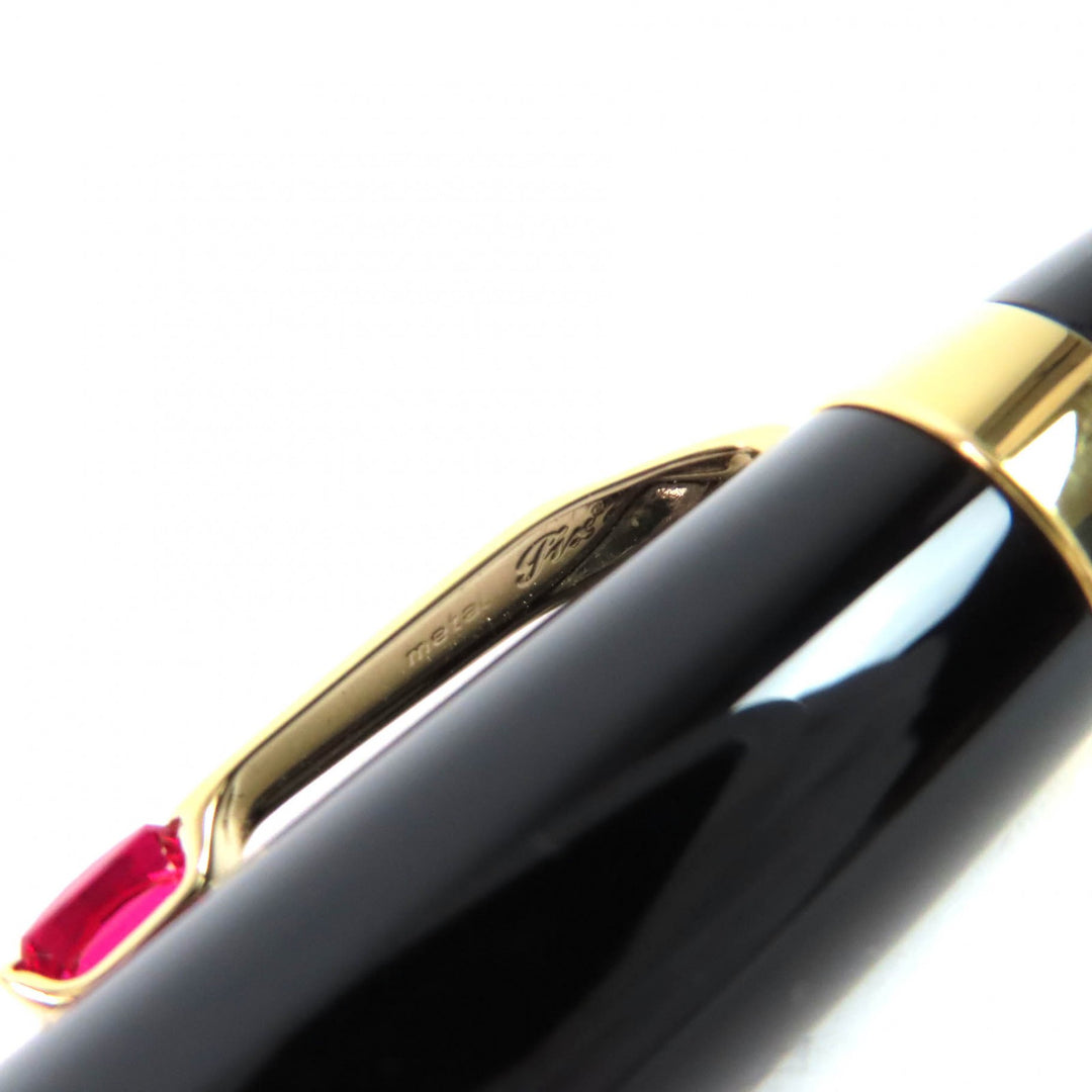 Great MONTBLANC Ballpoint pen Boheme PIX Red Gemstone Black gold mens