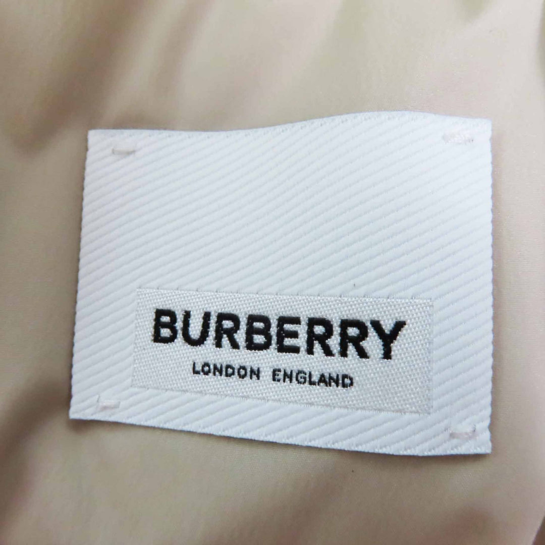 Excellent BURBERRY LONDON down coat Rubber logo patch, hooded, long Women M