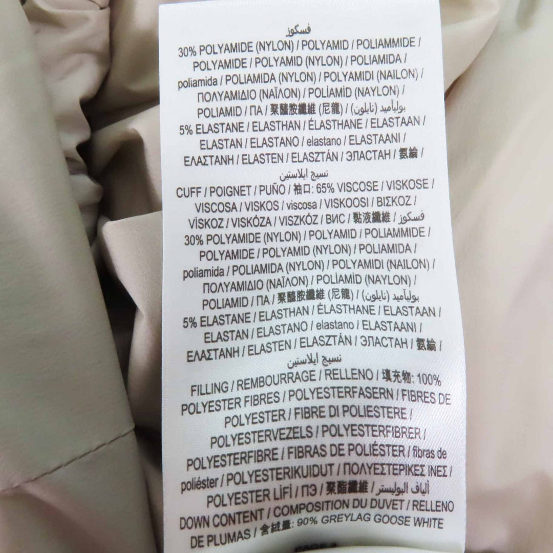 Excellent BURBERRY LONDON down coat Rubber logo patch, hooded, long Women M