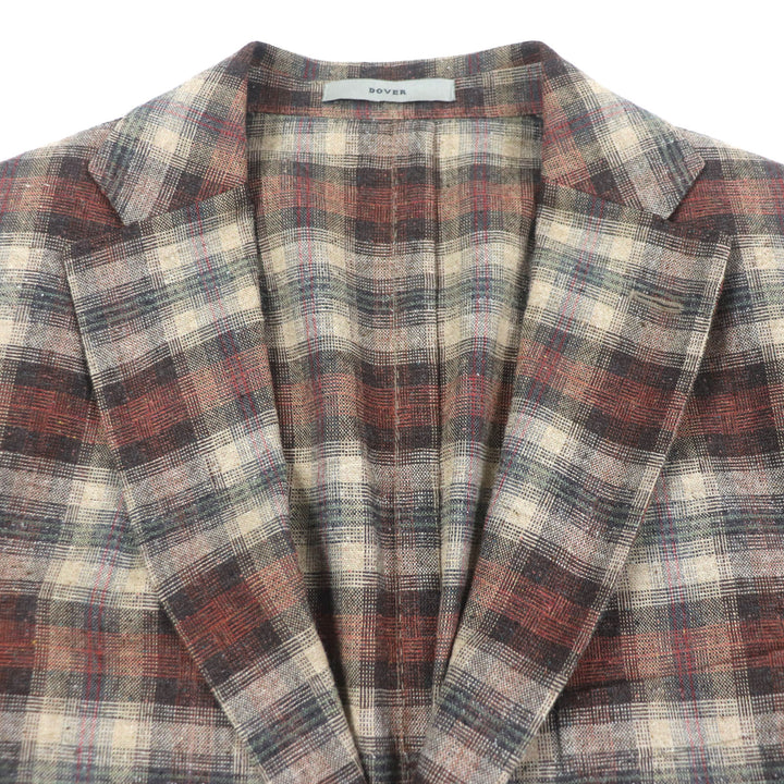 Excellent BOGLIOLI tailored jacket DOVER Check Pattern Single Jacket mens 50