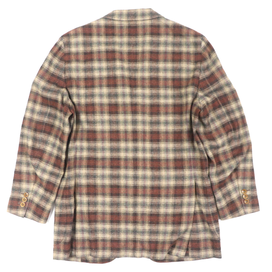 Excellent BOGLIOLI tailored jacket DOVER Check Pattern Single Jacket mens 50