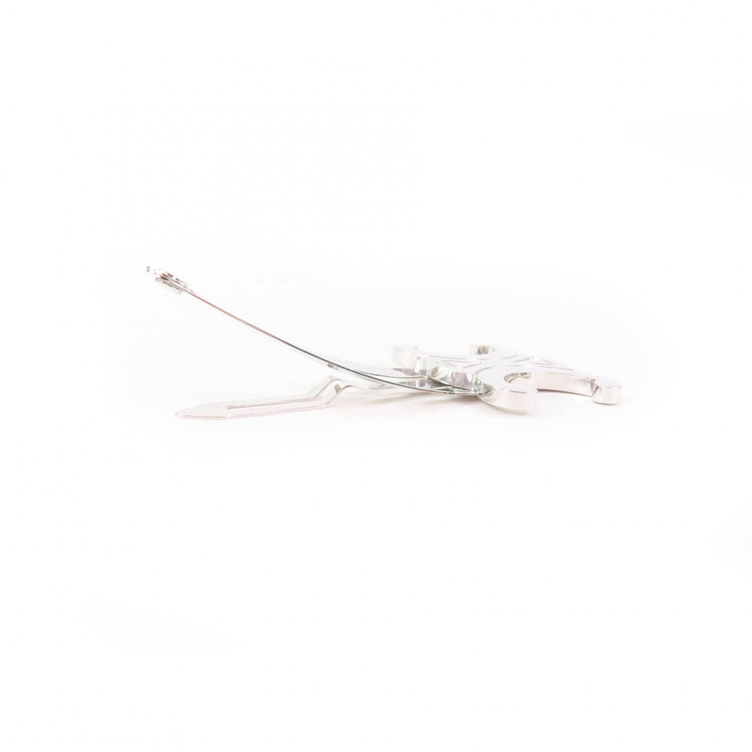 Excellent CELINE hair accessory Triomphe logo hair clip Silver Women