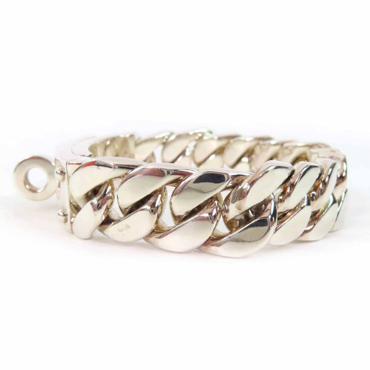 Excellent HERMES bracelet Kelly Grummett GM Silver SV925 Women