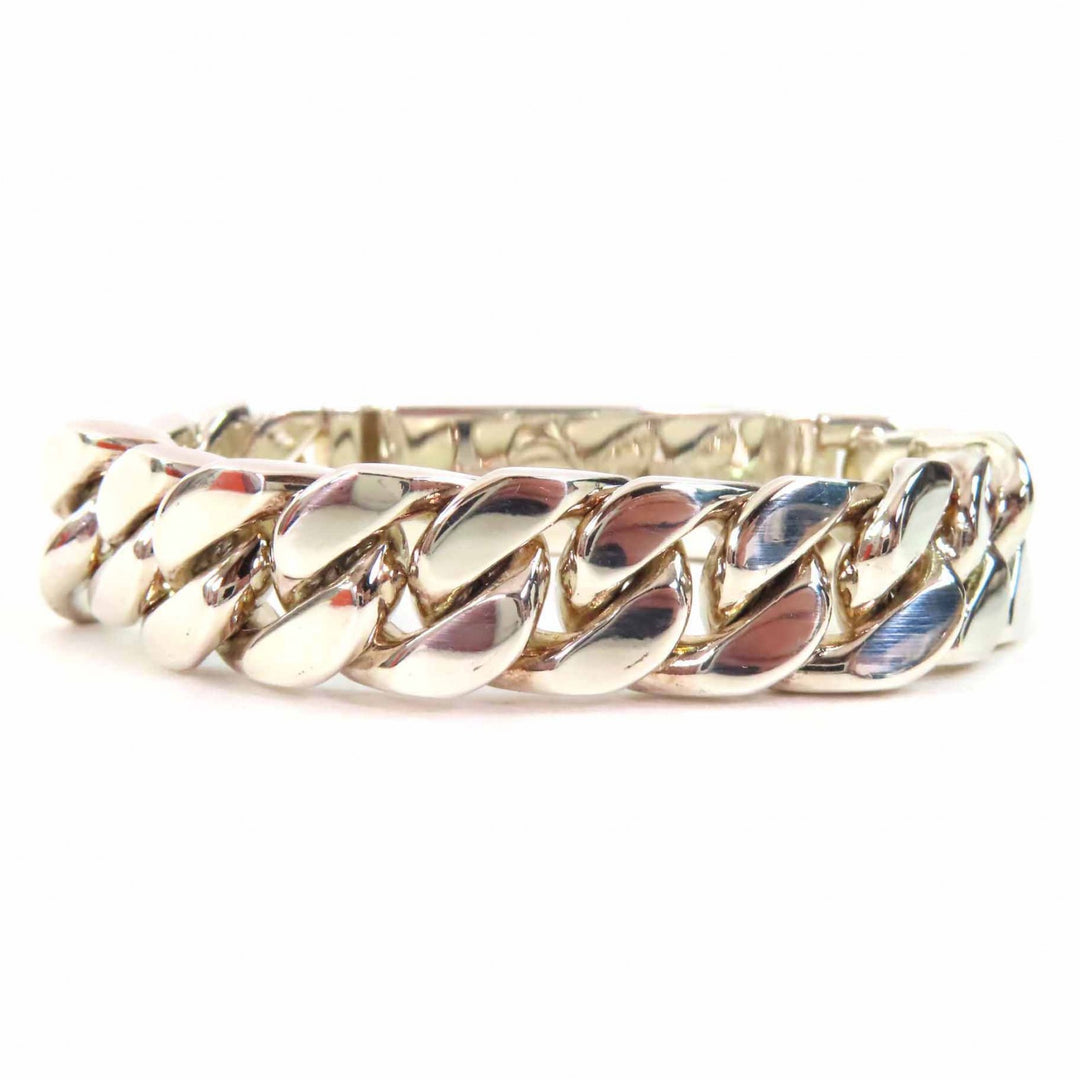 Excellent HERMES bracelet Kelly Grummett GM Silver SV925 Women