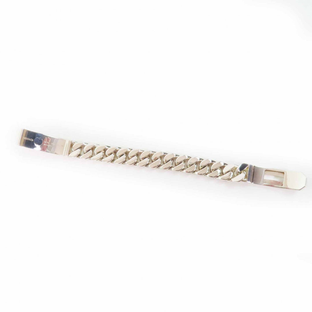 Excellent HERMES bracelet Kelly Grummett GM Silver SV925 Women