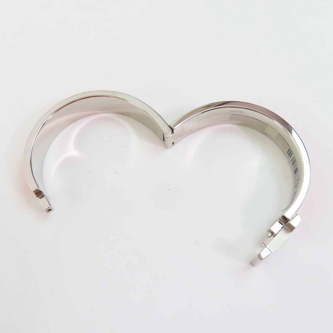 Pristine HERMES Bangle Quick HPM Orange Silver metal