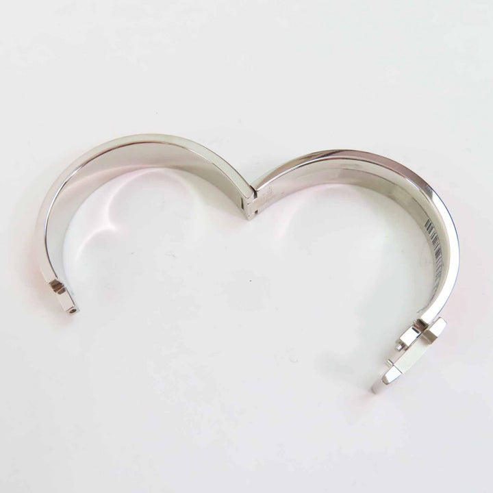 Pristine HERMES Bangle Quick HPM Orange Silver metal