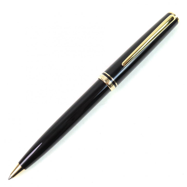 Great MONTBLANC Ballpoint pen generation White Star Twist Type Black gold mens