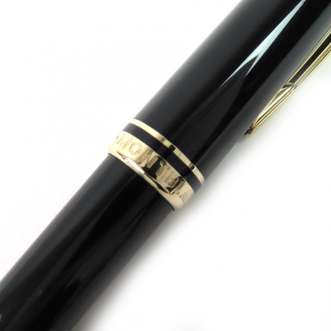 Great MONTBLANC Ballpoint pen generation White Star Twist Type Black gold mens