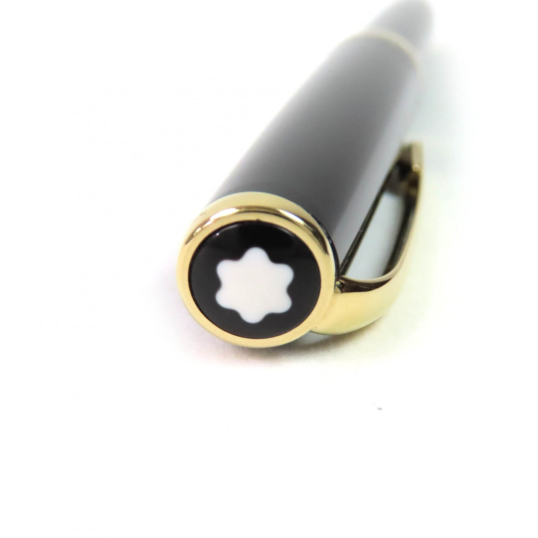 Great MONTBLANC Ballpoint pen generation White Star Twist Type Black gold mens